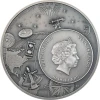 Astrolabe Historic Instruments 2 oz Antique finish Silver Coin Cook Islands 2023