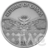 Miner Memento Mori 1 oz Antique finish Silver Coin 5 Cedis Ghana 2025