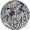 Miner Memento Mori 1 oz Antique finish Silver Coin 5 Cedis Ghana 2025