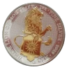 2020 Silver Queens Beasts White Lion of Mortimer 2Oz 999 24k Gilded Coin Edition