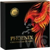 Phoenix Chronicles of Fire 2 oz Antique finish Silver Coin 10 Cedis Ghana 2023