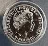 2015 Great Britain Year of the Sheep 1 Oz Silver 2£ BU Coin in Hard Capsule
