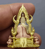 Phra Phuttha Chinnarat amulet, three-metal alloy, large size, commemorative of the 60th birthday anniversary of King Rama IX, created by the People's Eye Protection Foundation in 2542 BE (1999 CE), with original box.