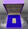 Phra Phuttha Chinnarat amulet, square shape, 99.99% silver, plated with three precious metals (gold, silver, and copper), commemorative edition, created by the Sirindhorn Rajavittaya Foundation under Royal Patronage in 1996. Comes with original box.
