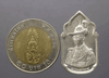 Nawa Maharat commemorative coin, made of aged silver alloy, celebrating the 5th cycle birthday of King Rama IX in 1987 (B.E. 2530), with a presentation case from the Social Welfare Council of Thailand.