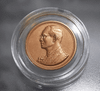 Bronze commemorative coin for the 60th anniversary of His Majesty's accession to the throne in 2006, presented in a presentation case from the Department.
