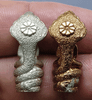 Phra Nak Prok amulet, Royal Emblem (Silver and Nawaloha set), Princess Sirindhorn, Wat Bowonniwet Temple, 2538 BE (1995 AD), with original box.
