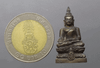 Phra Kring Phairi Phinash amulet, SK series, made of Nawa Loham (a type of alloy), Wat Bowonniwet Vihara, 1992. Issued by Kasikorn Bank. Comes with original box.