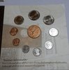 Coin set of the circulating currency for the year 2017, Year of the Rooster, issued by the Royal Thai Mint.