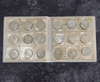Complete set of 18 1-baht coin albums, leather-bound, from the Royal Thai Mint. Uncirculated (limited production).