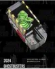 2024 2 Oz .999 Fine Silver Niue $5 Ghostbusters Slimer Shaped Colorized Coin!