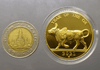 Copper zodiac coin, gold plated, Year of the Ox, 2021 (B.E. 2564), minted by the Treasury Department, uncirculated.