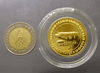Copper zodiac coin, gold plated, Year of the Pig, 2007, minted by the Royal Thai Mint, uncirculated.
