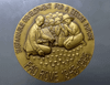 Commemorative coin honoring His Majesty King Bhumibol Adulyadej, Agricola, FAO, 1996. Bronze, 5 cm in diameter. Comes with a leather pouch and certificate.