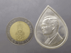 30th Anniversary Commemorative Coin of the Electricity Generating Authority of Thailand, Copper Plated with Silver, "Bhumibol Dam", 1999