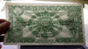 20 Baht banknote, Series 2, Ploughing Scene, 1928. Used, cleaned, in good condition with slight fading. Rare.