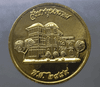 Commemorative coin from the Bank of Thailand Museum, Bang Khun Phrom Palace, gold plated, size 3 cm.