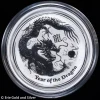 2012 Australia 1/2 oz Silver Lunar Year of the Dragon in Capsule