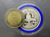 Two-sided commemorative coin with the symbol of the Golden Jubilee, made of 99.9% pure silver, size 3.2 cm., created by Thai Airways in 1996.