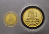 Two-sided Golden Jubilee Medal, gold plated, 1996 (rare, limited production), size 3.2 cm.