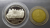 Commemorative polished coin of King Rama V, carved in stone at North Cape, Norway (single-sided) 1907-2007
