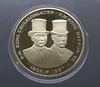 Commemorative polished coin of King Rama V, carved in stone at North Cape, Norway (double-sided) 1907-1997