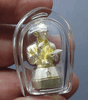 Statue of the King working, made of silver (size 1 inch), model: "Yen Sira Pho Phra Boriban" (Yen Sira Pho Phra Boriban), 80th Birthday, year 2007, with original box.