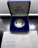 100 baht coin, polished nickel, World Bank, commemorative of the meeting of the Board of Governors of the World Bank and the International Monetary Fund, 1991, with certificate and leather box.