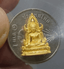 Phra Buddha Chinnarat, gold, first generation Police Department, "History" model, size 1.5 cm, year 2019, with original box