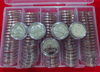 (Box of 100 coins with case) 5 baht coin, circulated in 2007, unused.