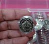 (Box of 100 coins with case) 5 baht coin, circulated in 2007, unused.