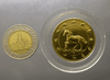 Zodiac coin, copper plated with gold, Year of the Horse, 2014, created by the Treasury Department, uncirculated.