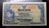 1 baht banknote, type 3, issue 2, from the reign of King Rama 8, year 1954, slightly used, no tears, no holes, beautiful and original condition.