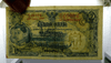 1 baht banknote, type 3, issue 2, from the reign of King Rama 8, year 1954, slightly used, no tears, no holes, beautiful and original condition.