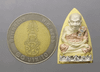 Luang Pu Thuat, Maha Sittichok model, made of three-metal silver, embedded with diamonds, Prasat Bunyawat Temple, year 1999, with original box, good materials, sacred ceremony