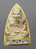 Luang Pu Thuat, Maha Sittichok model, made of three-metal silver, embedded with diamonds, Prasat Bunyawat Temple, year 1999, with original box, good materials, sacred ceremony