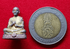 Somdej Phra Buddhacarya (To Phromrangsi) floating statue, 3K silver, large print, Kanchanaphisek edition, Wat Mai Amatarot, Bang Khun Phrom, 1997, with original box.