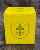 Ordained statue of His Majesty the King, Power of the Land model, lap width 2 inches, bronze, year 2011, with original box.
