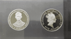 A set of commemorative coins celebrating the friendship between the Thai royal family and the British royal family (polished silver) 1996, with box, book, and certificate.