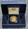 King Rama IX coin, Huganin, Swiss bronze, polished, commemorative of the construction of Phra Mahathat Chedi Phakdi Prakat, year 1996, with original box.