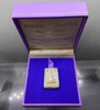 Phra Buddha Chinnarat, rectangular model, Chalerm Phrakiat edition, back S.T., made of 99.99% silver, triple-plated, created by the Sirindhorn Rajavidyalaya Foundation, consecrated at the Phra Buddha Chinnarat Maha Vihara in 1996, with original box.