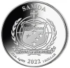 2022 - Samoa Justice League DC comics Superman vs Darkseid 1/2 oz .999 silver