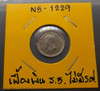 Thailand Coat of arms, 1 Fuang (1/8 Baht) Silver Coin- Rama V, without date