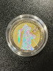 2019 - 1 Oz Silver Coin 5 Mark Germania - Ruthenium Holo Crystal Cross