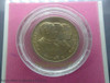 20 baht coin with original Chula box, commemorative 84th year, Chulalongkorn year 2001, unused