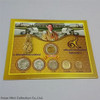 2014 - Circulating Coin Panel complete set Thailand, unused (6 coins) packed in panel and box.