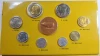 2007 - Circulating Coin Panel complete set Thailand, unused (6 coins), packed in panel and box.