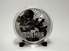 2018 MARVEL IRONMAN QEII REVERSE FROSTED TUVALU 1OZ SILVER PROOF $1 COIN & BOX