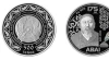 2020 - 175 Years of Abay (Abai) – 500 Tenge – silver coin with hologram – Kazakhstan