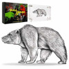 2021 1oz Chad Bear Shaped .999 Silver Antique High Relief Coin